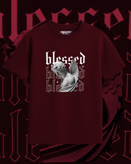 Premium Cotton French Terry Oversized T-shirt l Blessed Angel