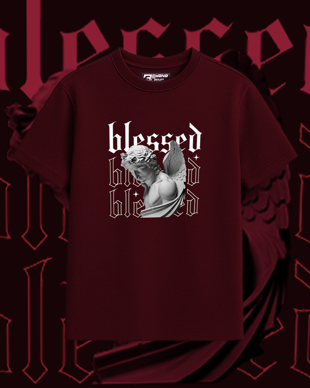 Premium Cotton French Terry Oversized T-shirt l Blessed Angel