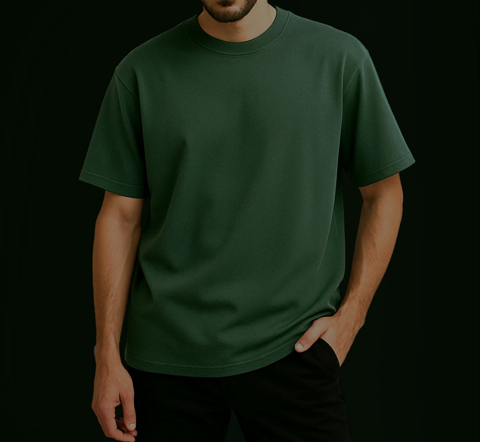 Premium Cotton French Terry Oversized Tshirts | Plain Tshirts