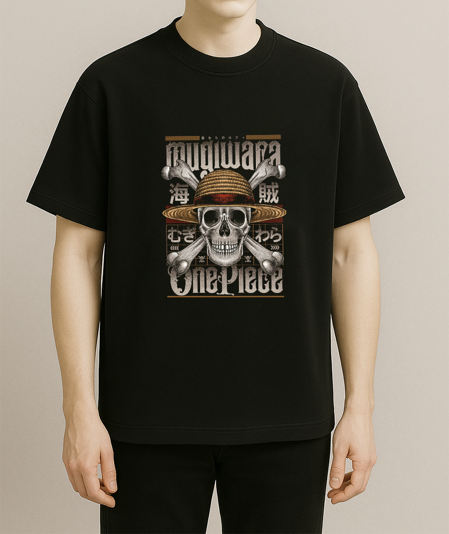 Premium Cotton French Terry Oversized T-Shirt l ONE PIECE DROP 2 l ANIME T-SHIRT