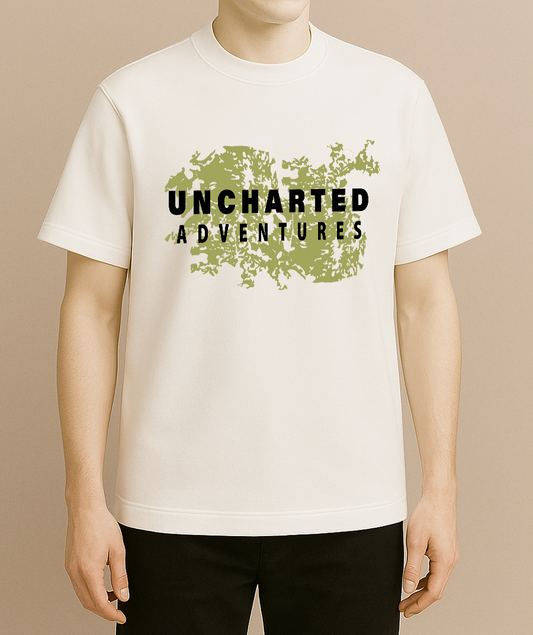 Premium Cotton French Terry oversized T-Shirt l UNCHARTED ADVENTURES.